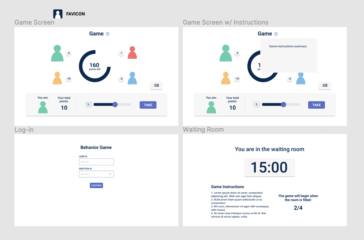 rdgNU Hi-fi Wireframes